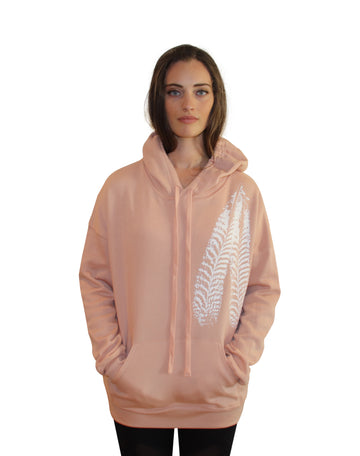 FEATHER PRINT Full Length Hoodie-Wholesale